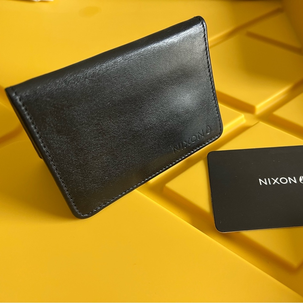 NIXON Stealth Slim Bi-Fold Black Leather - Picture 6 of 6